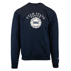 Champion Utah State Aggies Embroidered Stamp Unisex Crew Sweatshirt navy blue
